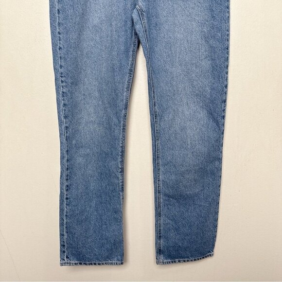 H&M Womens 6 Straight High Rise Jeans Medium Wash - Picture 6 of 13